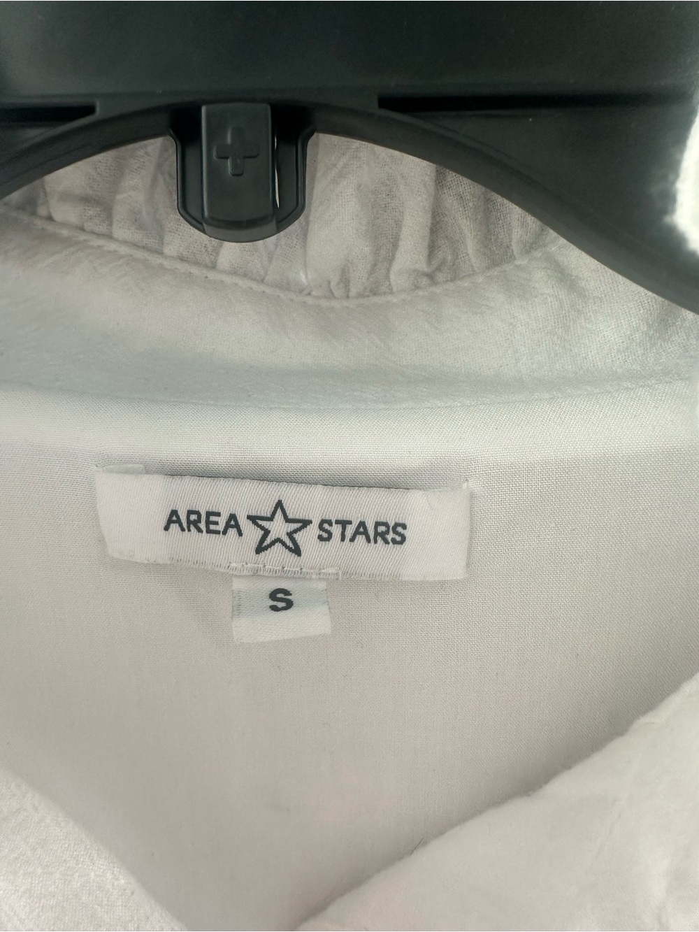 Area Stars Ruffled White CottonTie-Waist Midi Dress - Picture 4 of 5